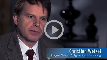 CLEO Plenary Video: Christian Wetzel, Program Chair
