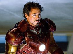 Robert Downey Jr. plays Tony Stark, defense contractor, billionaire playboy, scientific genius, and alter ego Iron Man. Image from www.comicbookmovie.com, still from Iron Man 2