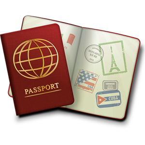 Clipart of a passport
