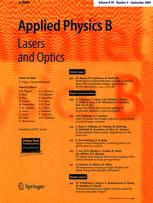 Publish with Applied Physics B - Lasers and Optics
